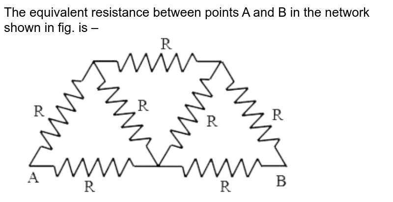 Calculate The Equivalent Resistance Between The Points A And B Fro