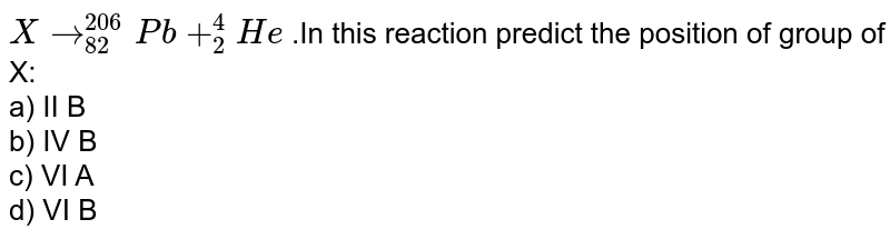 Predict X In The Reaction A) B) C) D)