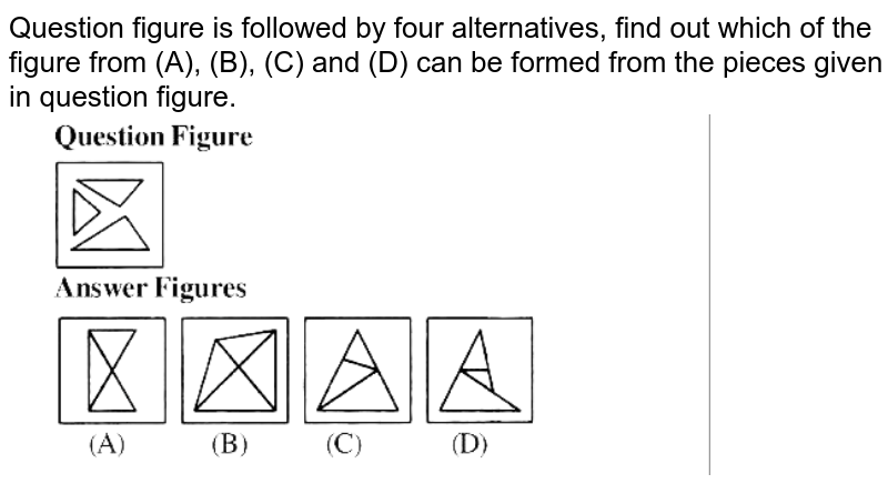 Find Out Which Of The Figures 1 2 3 And 4 Can Be Formed From The P