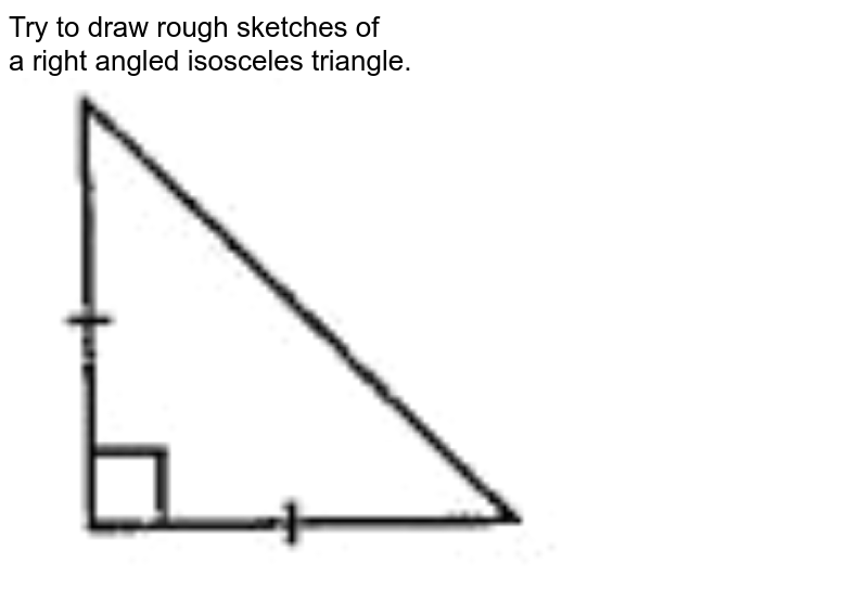 right angled isosceles triangle