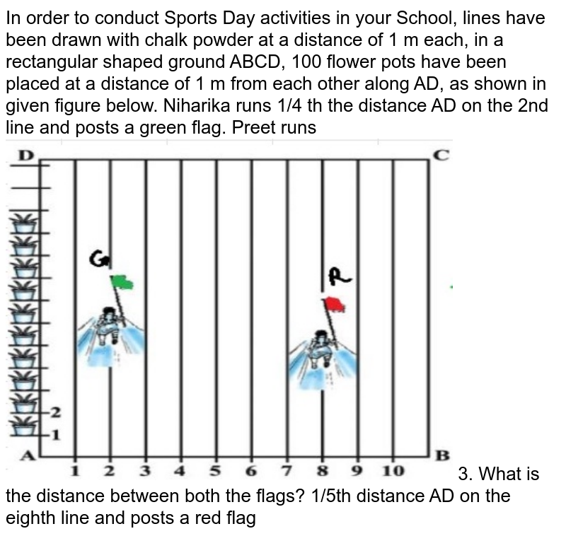 To conduct Sport Day activities in your rectangular shaped schoo