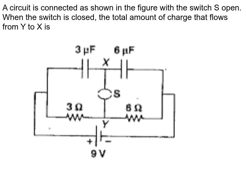 A circuit is connected as shown in the figure with the switch S op