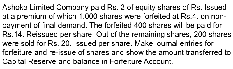 define forfeiture of shares