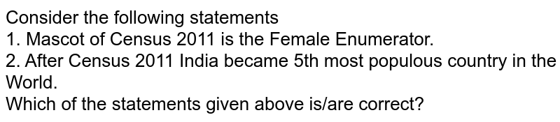 which of the following statements about the census is false brainly