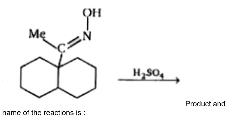 Product and name of the reactions is :