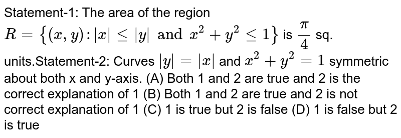 Say Whether The Following Statements Are True Or False X 2 Y 2 Y 2 X 2 X 2 Y 2 2