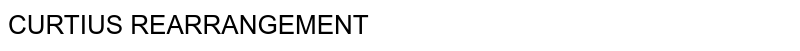 Curtius Rearrangement