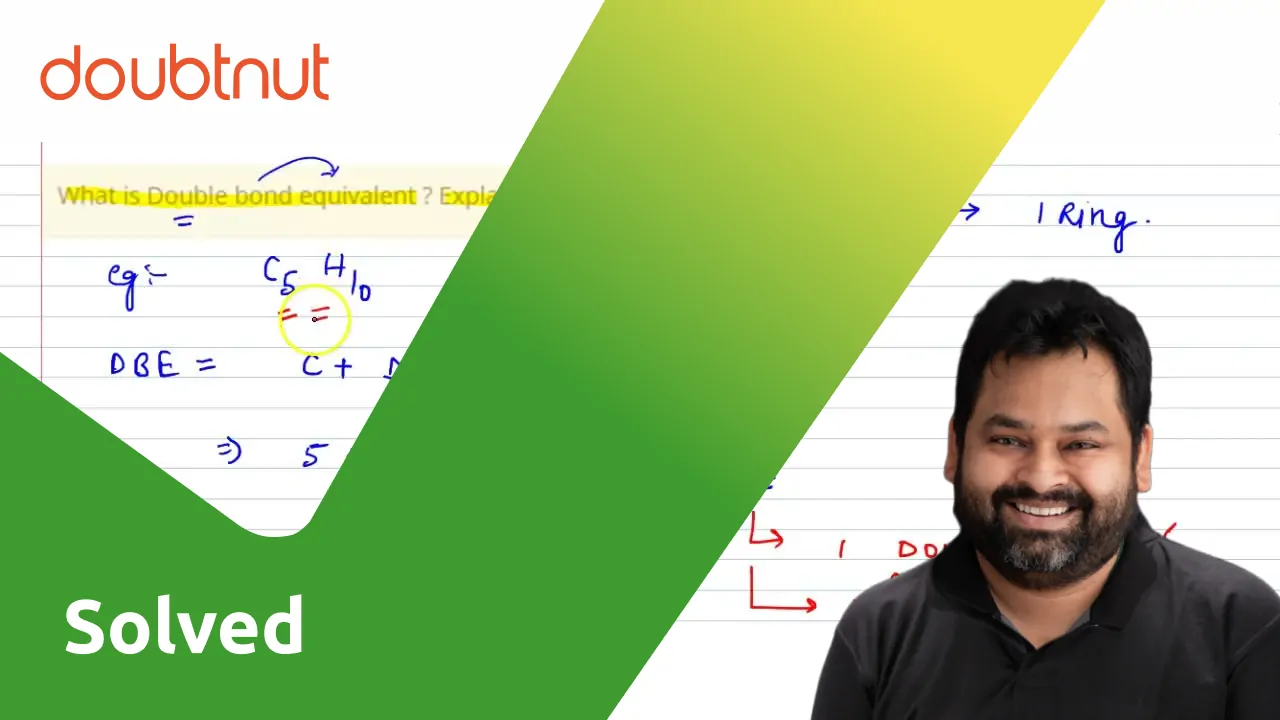 what-is-double-bond-equivalent-explain-with-formula