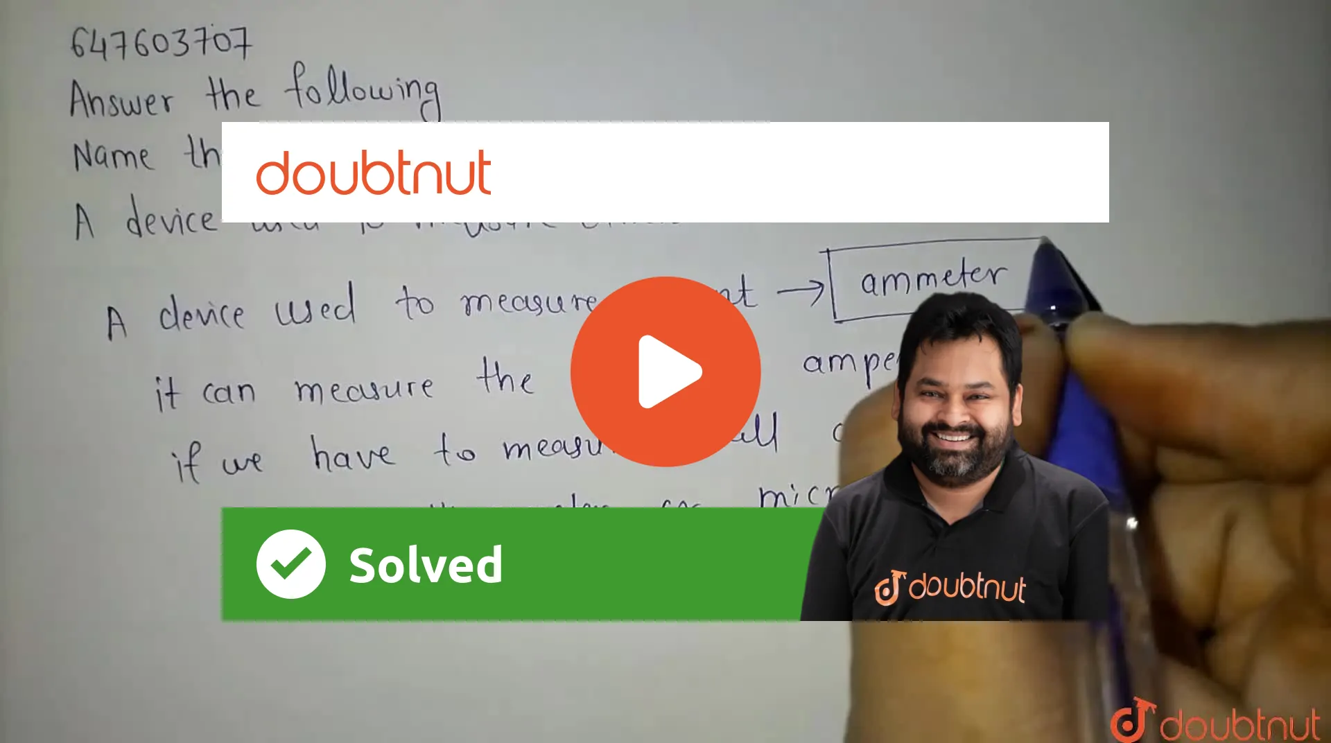 [Marathi] Answer the following. Name the following. A device used t