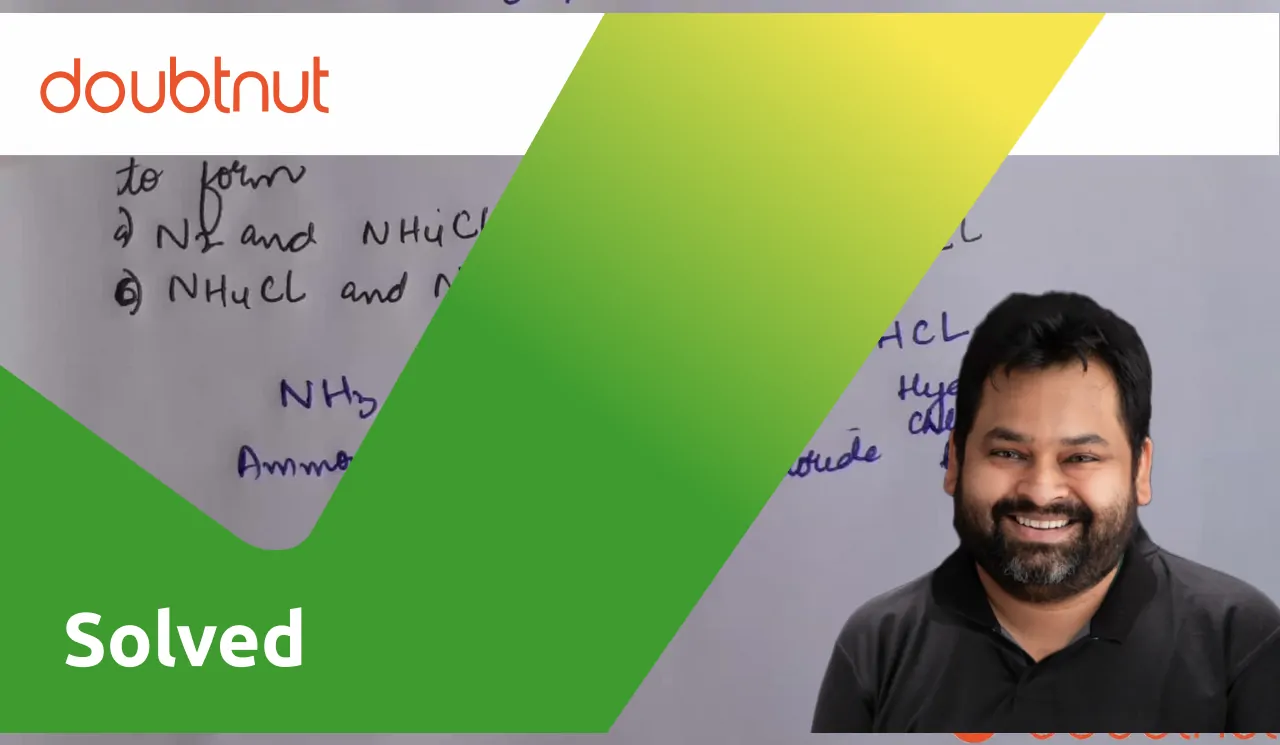 Ammonia reacts with excess of chlorine to form