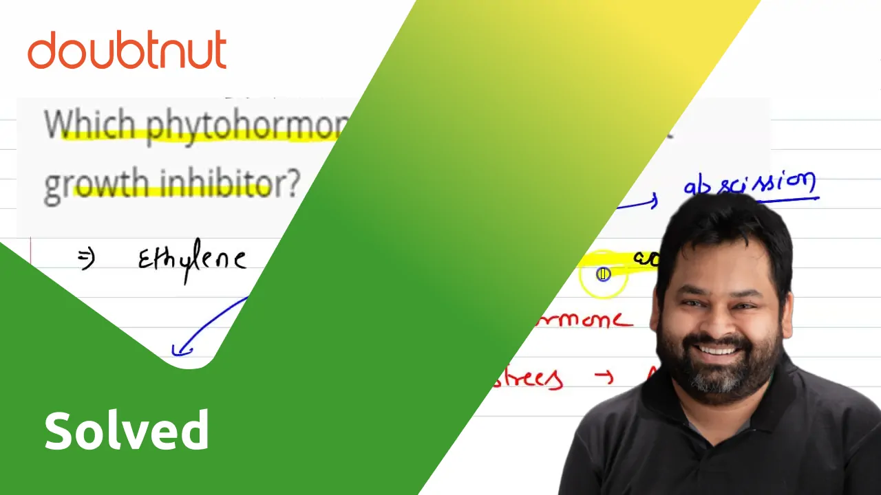 Which phytohormone functions as a plant growth inhibitor?