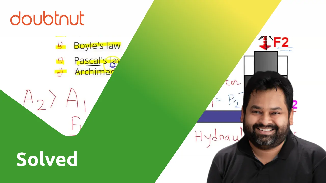 [Bengali] The working at a hydraulic machine is based upon