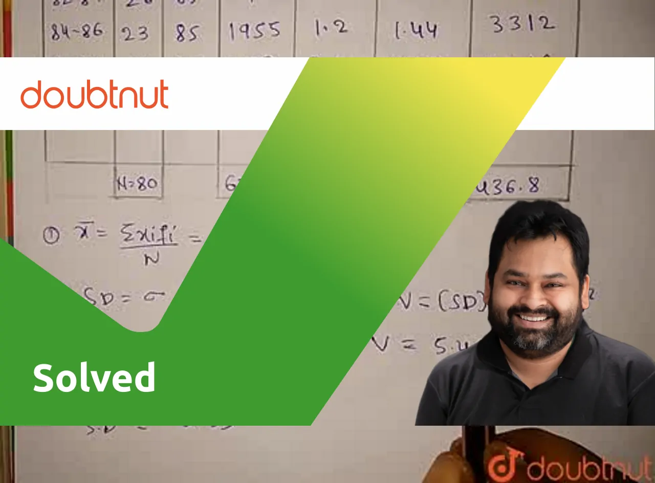 [Kannada] Find variance and standard deviation for the following data