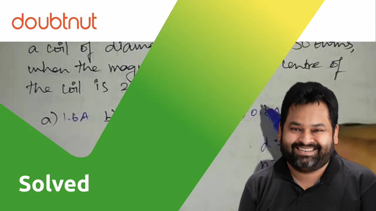 [Tamil] Calculate the current passing through a coil of diameter 20 cm