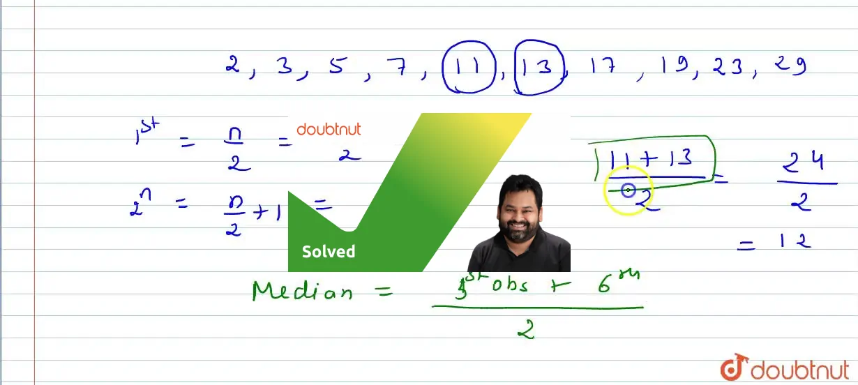 the-median-of-first-10-prime-numbers-is-a-11-b-12-c-13-d-14