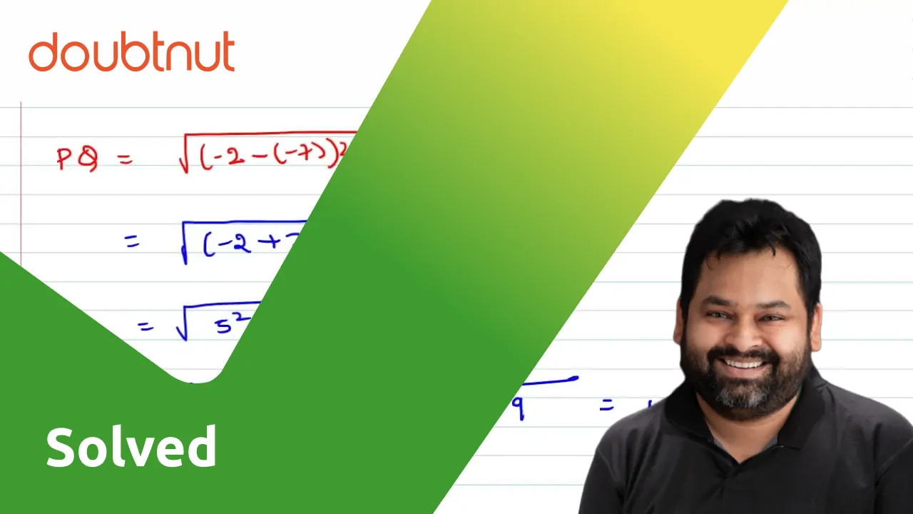 Find the distance between points p 7 4 and q 2 8 