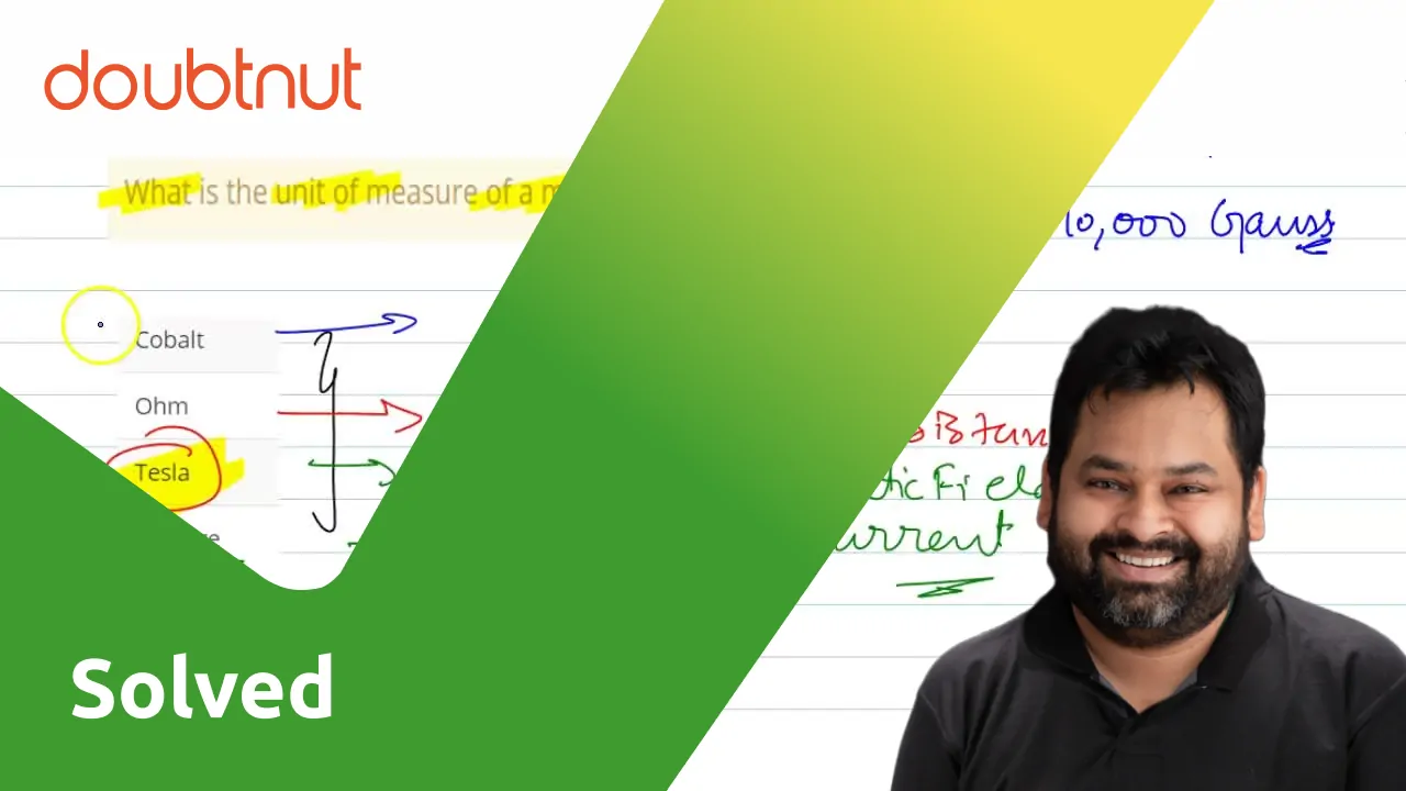 What Is The Unit Of Measure Of A Magnetic Field