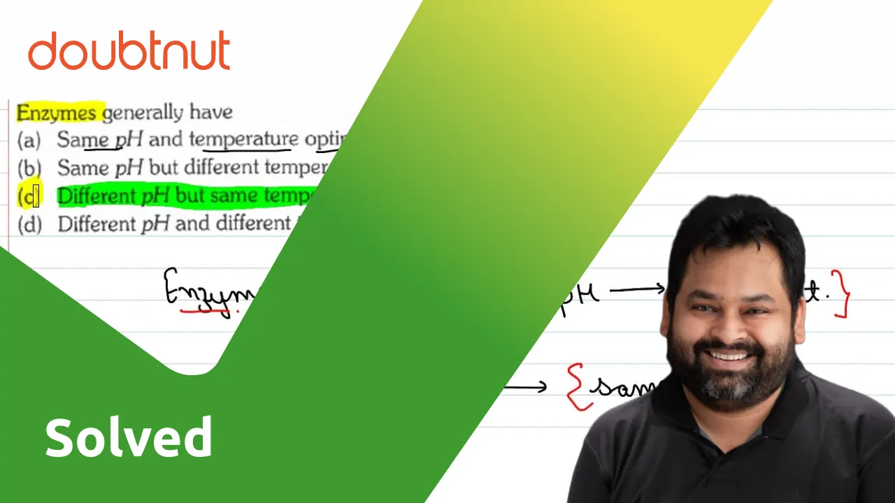 Different pH but same temperature optima