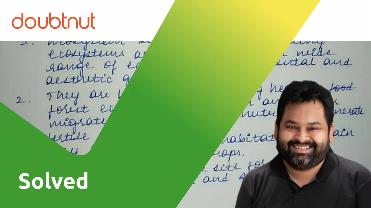 [Kannada Solution] Write a short note on ecosystem services.