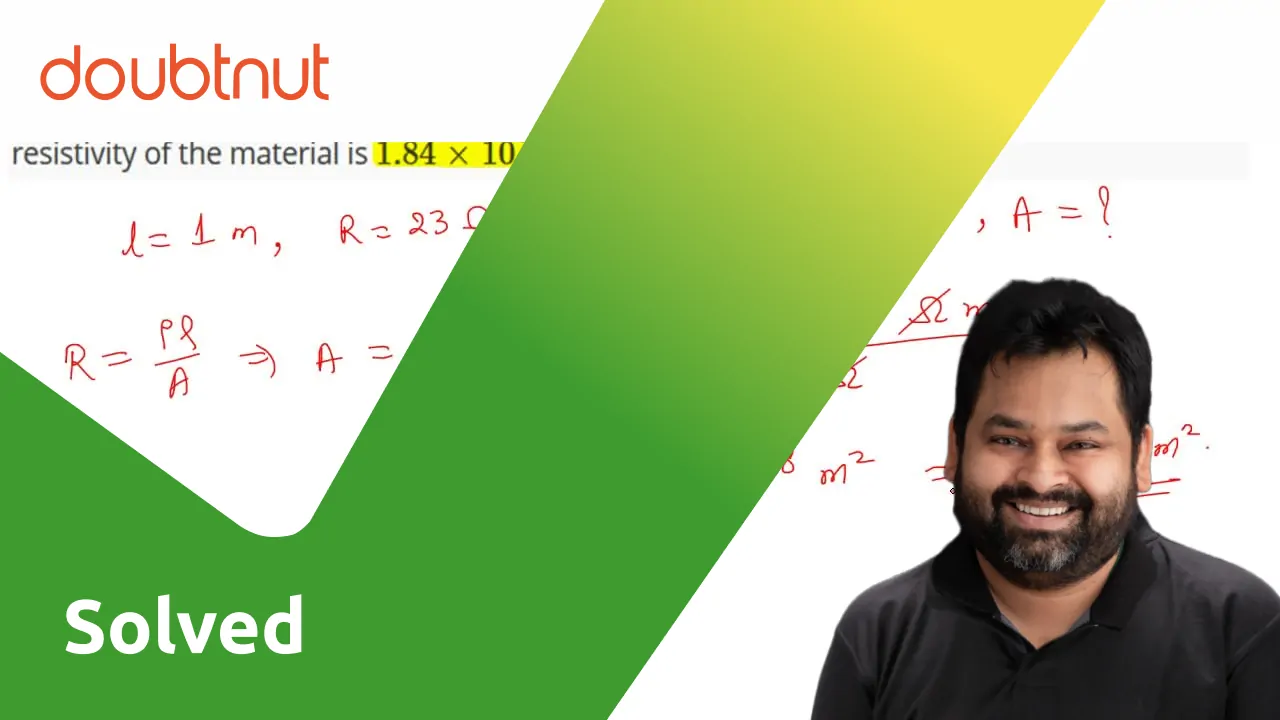 calculate-the-area-of-cross-section-of-a-wire-if-its-length-is-1-0-m