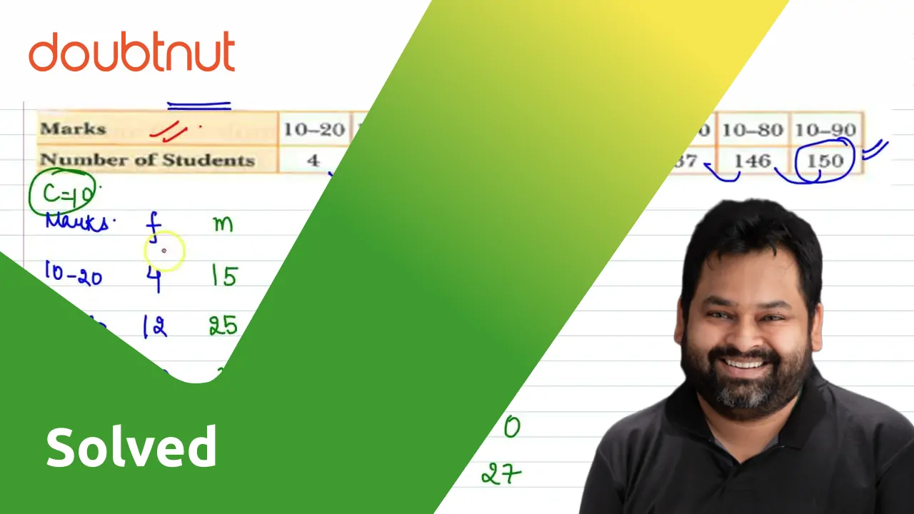 Calculate mean from the following data {("Marks",1020,1030,1040