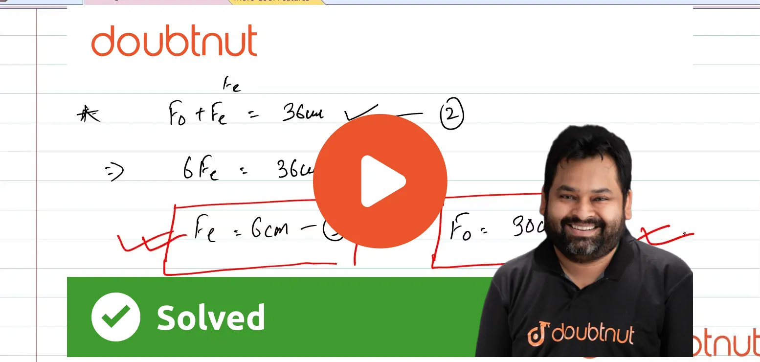 An astronomical telescope has an angular magnification of magnitude 5