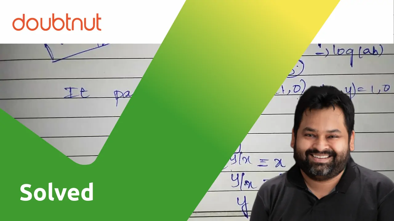 [Tamil] Find the equation of the curve passing through (1,0) and whic