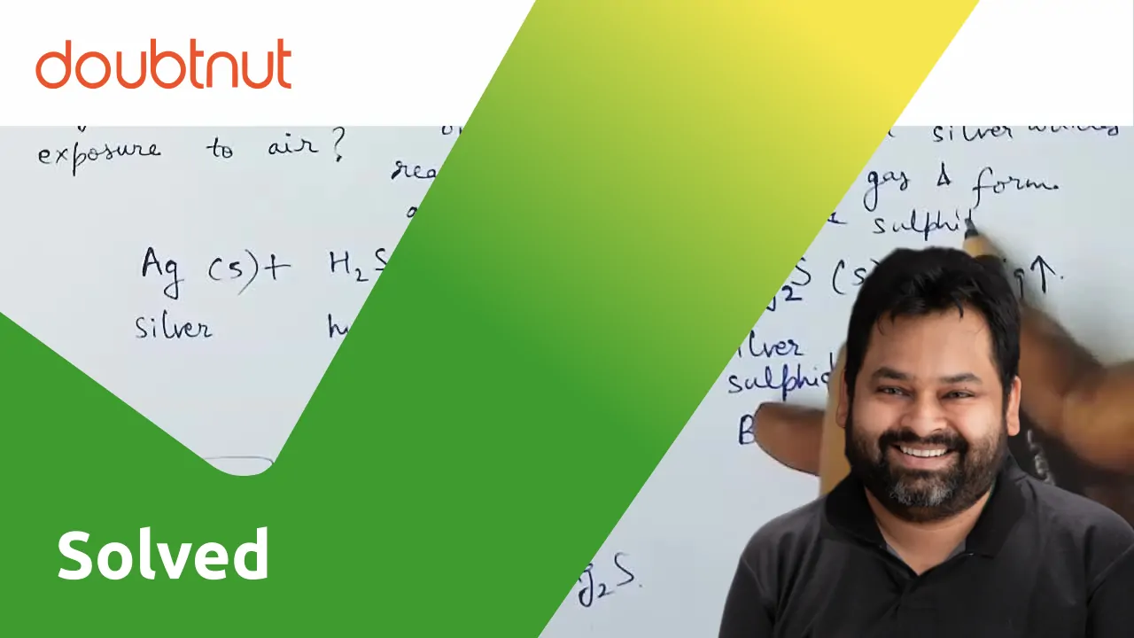 Why do silver articles black on prolonged exposure to air