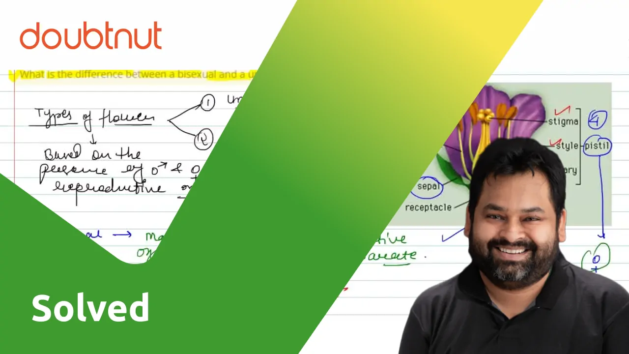 What is the difference between a bisexual and a unisexual flower?