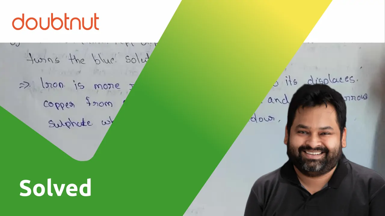 [Kannada] An iron knife kept dipped in a blue copper sulphate solution