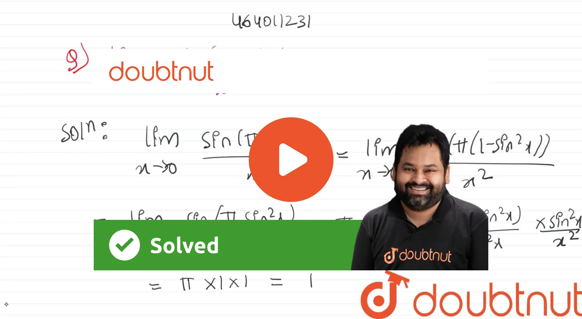 kannada-lim-x-rarr-0-sin-pi-cos-2-x-x-2-is-equal-to