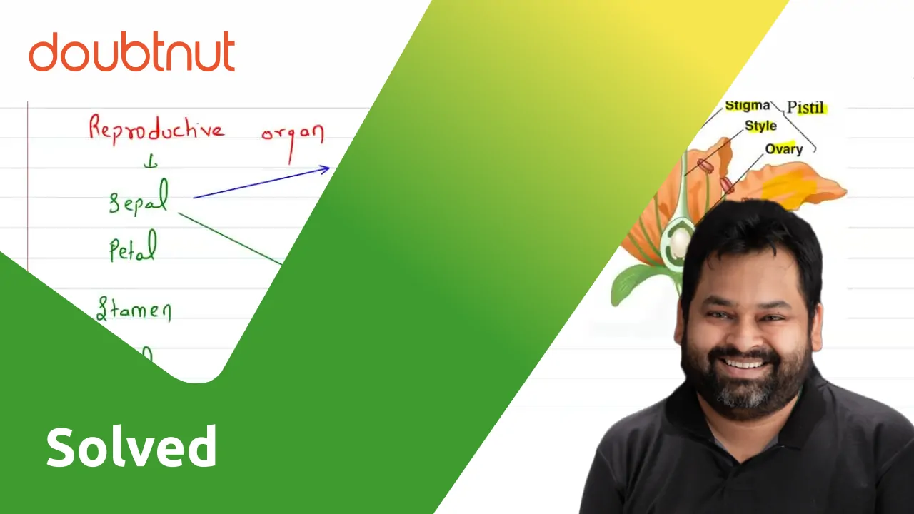 Name two flowers, each with joined and separated sepals.