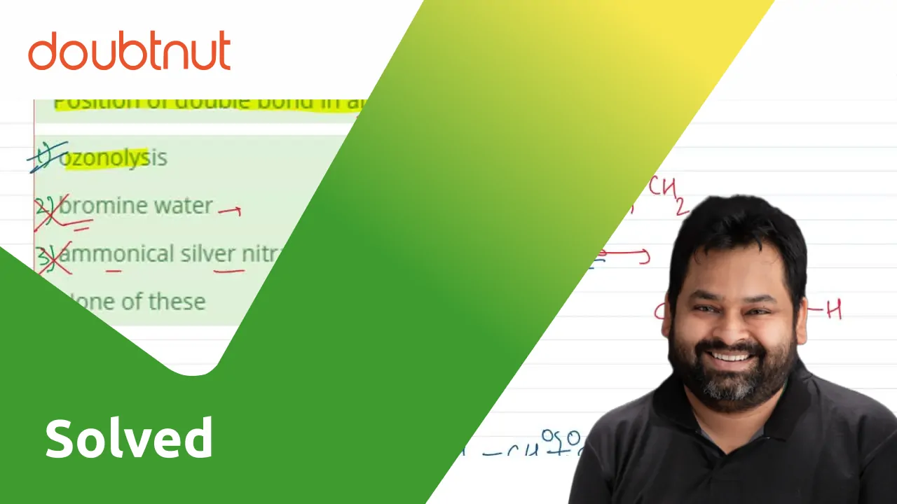 position-of-double-bond-in-alkene-can-be-identified-by