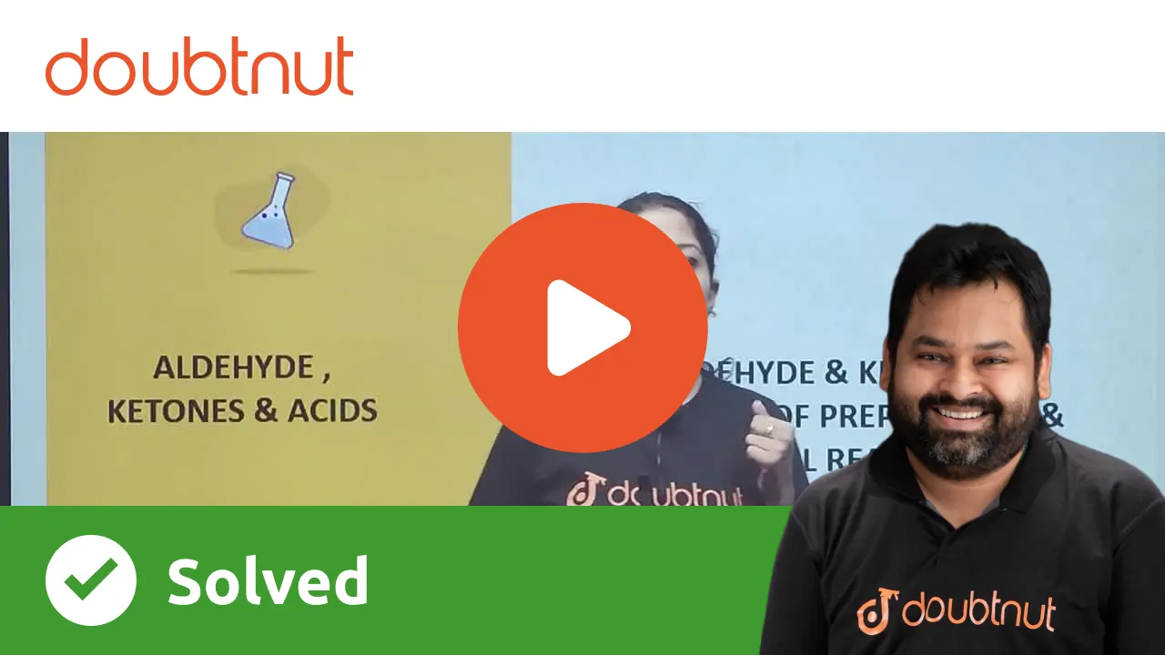 ALDEHYDE & KETONES METHOD OF PREPARATION