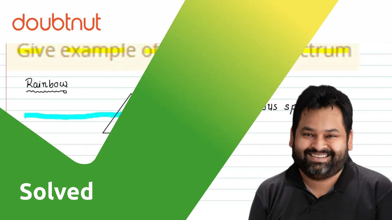 Give example of continuous spectrum