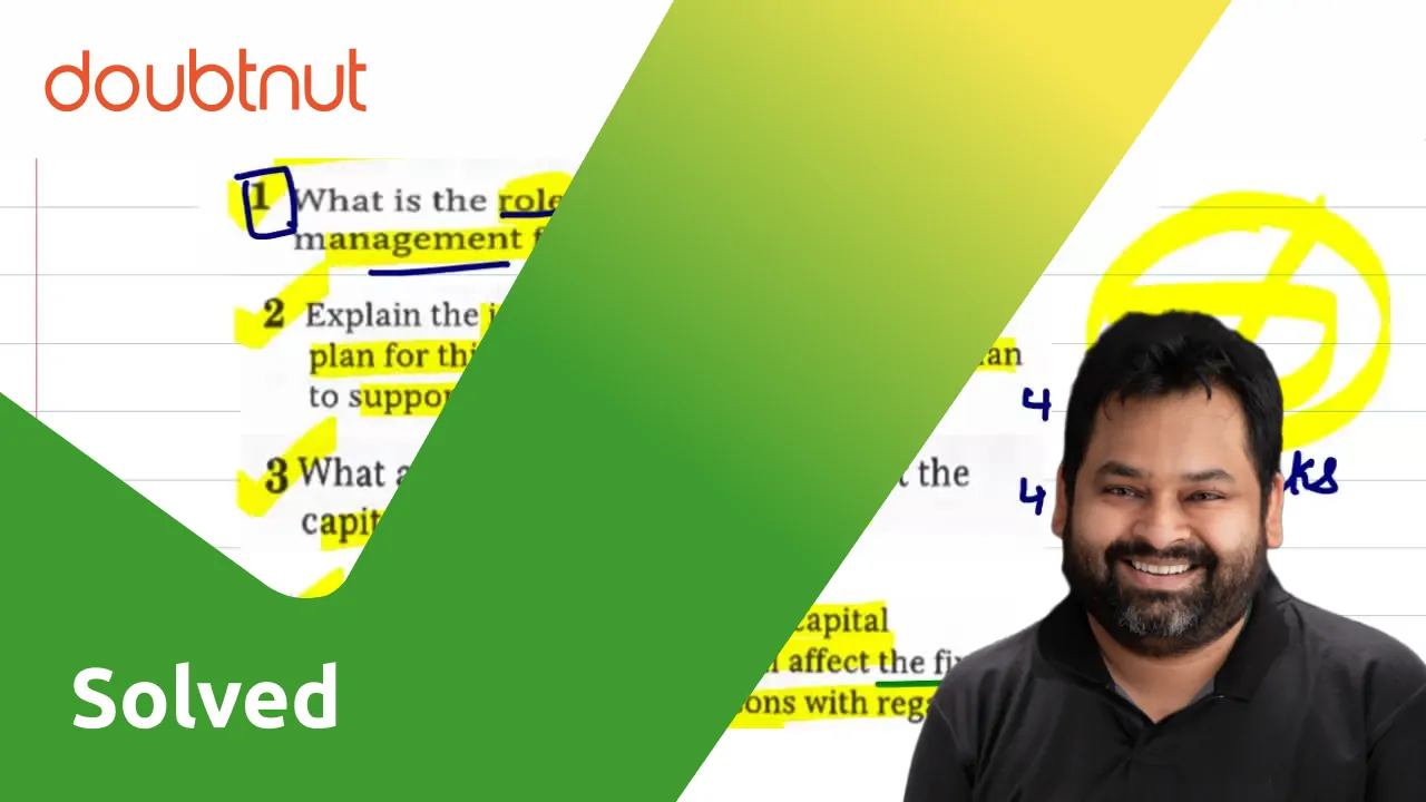 What Is The Role And Objectives Of Financial Management For This Comp