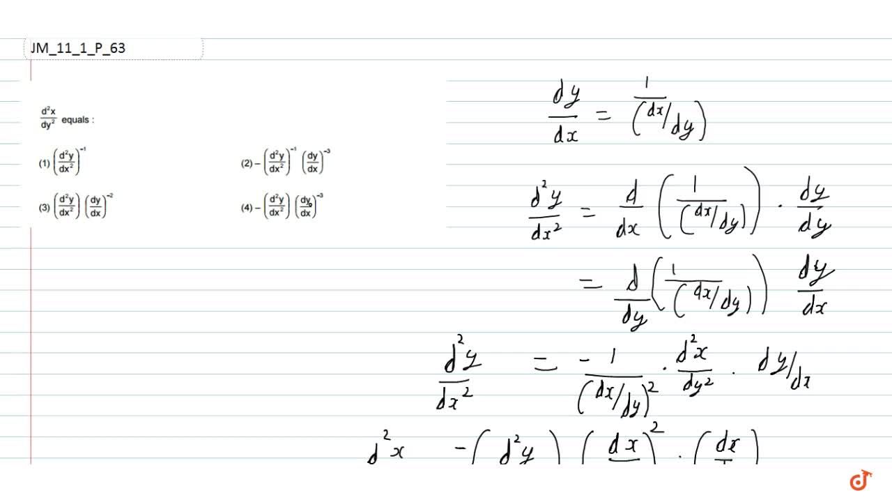 D 2x Dy 2 Equals 1 D 2y Dx 2 1 2 D 2y Dx 2 1 Dy Dx 3 3 D 2y Dx 2 1 Dy Dx 2 4 D 2y Dx 2 1 Dy Dx 3 D 2x Dy 2 Equals 1 D 2y Dx 2 1 2 D 2y Dx 2 1 Dy Dx 3 3 D 2y Dx 2 1 Dy Dx 2 4 D 2y Dx 2 1 Dy Dx 3