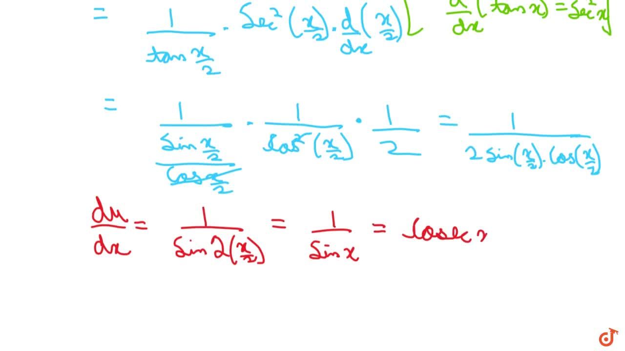 Derivada De Raiz Cuadrada De X Differentiate logsqrt((1-cosx)/(1+cosx)) with respect to x :
