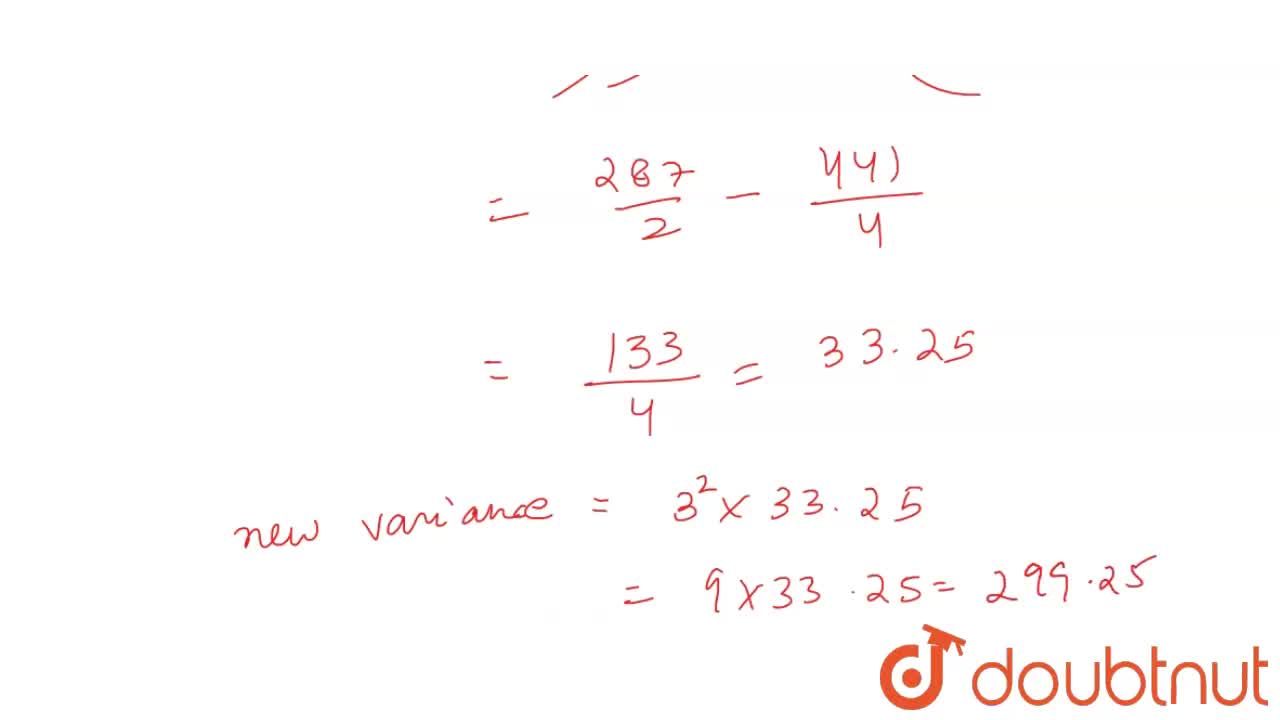 If all the natural numbers between 1 and 20 are multiplied by 3, then what  is the variance of the resulting series?