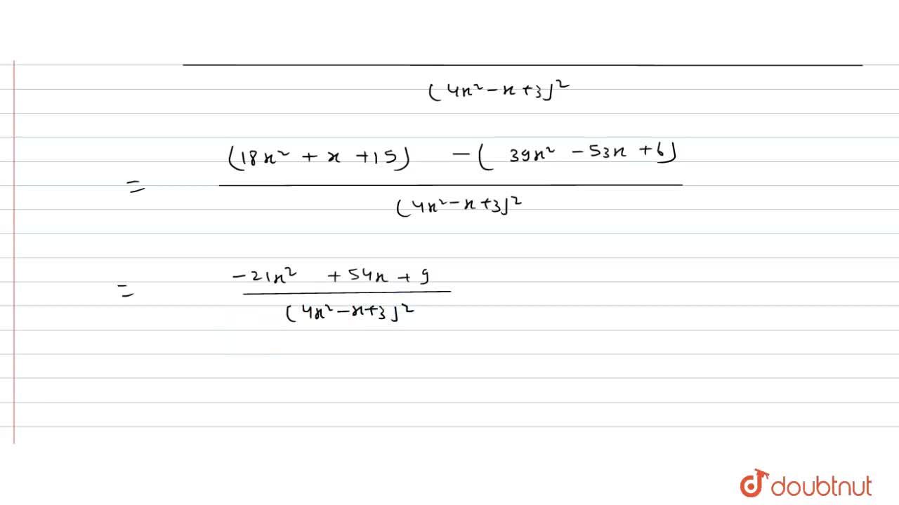 Differentiate X 2 5x 6 4x 2 X 3