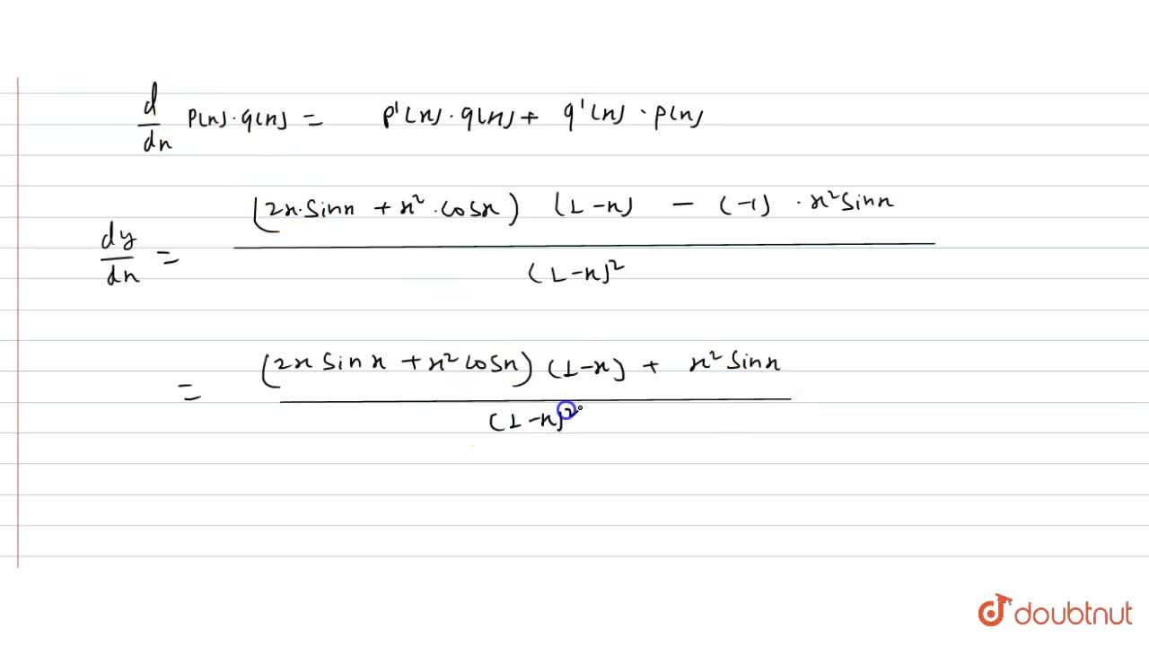 Differentiate X 2 Sinx 1 X