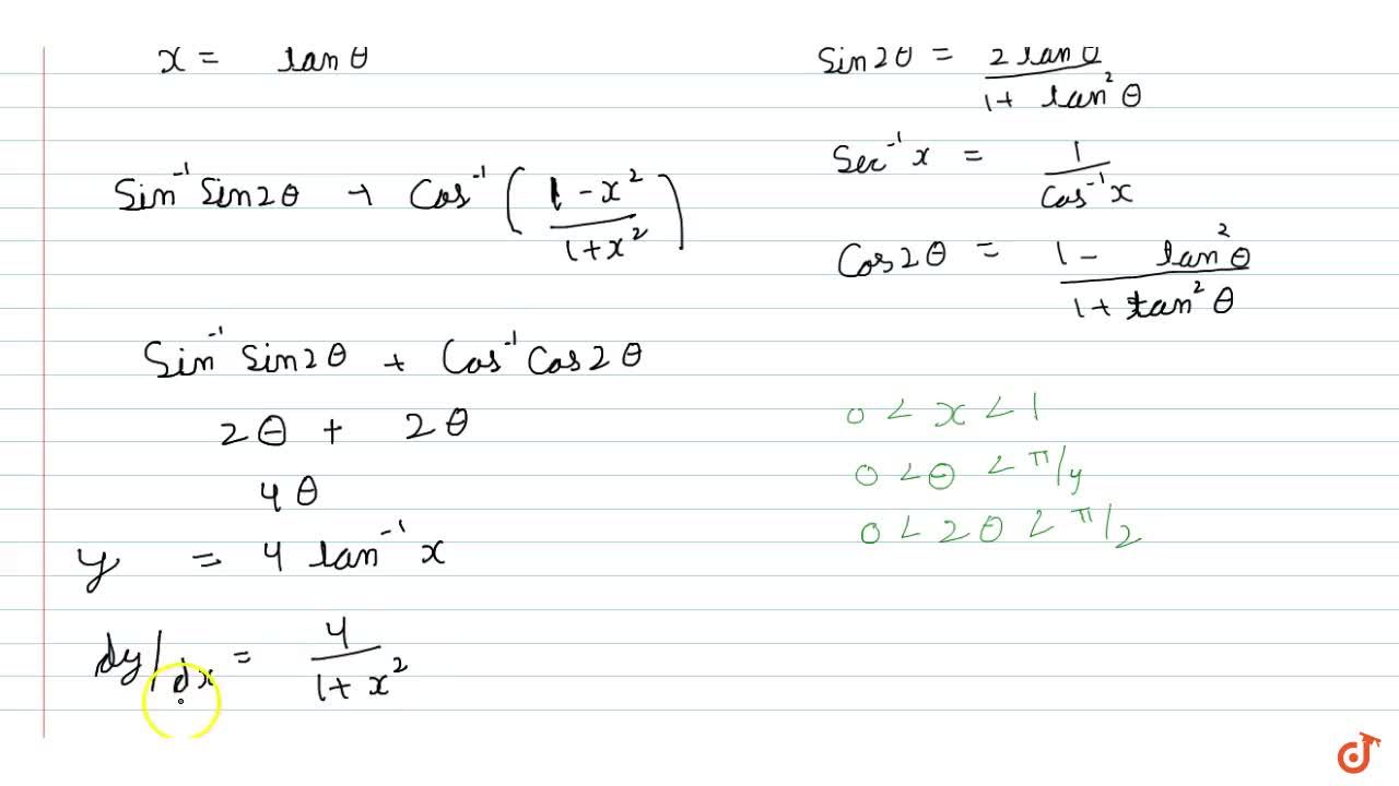 If Y Sin 1 2x 1 X 2 Sec 1 1 X 2 1 X 2 0ltxlt1 Prove That Dy Dx 4 1 X 2 B X 1