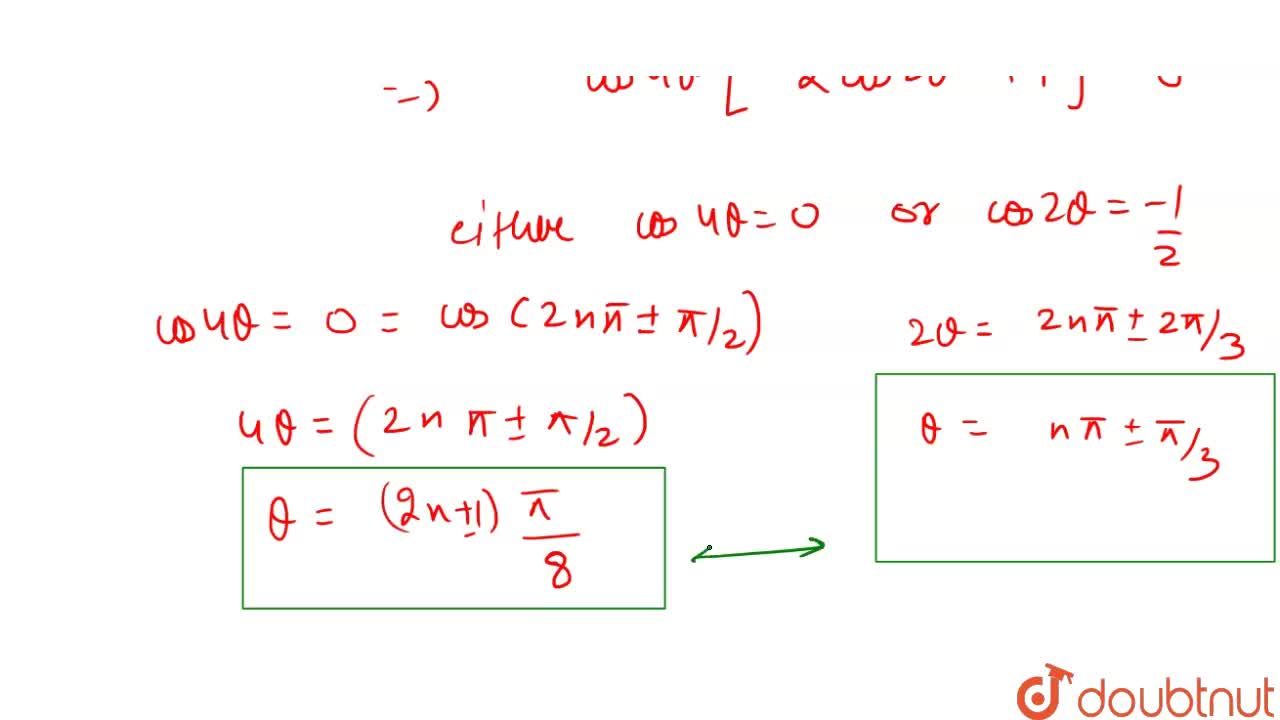 Solve Cos Theta Cos 2 Theta Cos 3theta 1 4