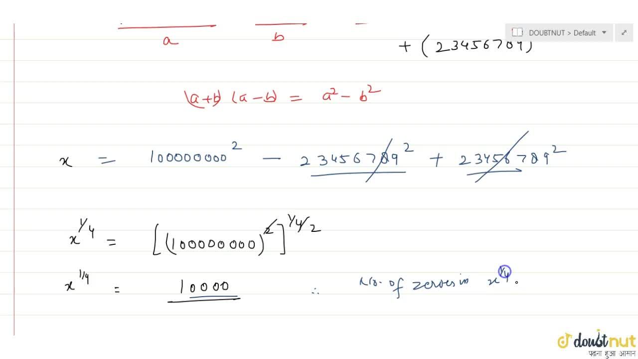 If x=(123456789)(76543211)+(23456789)^2 then the number of zeros in ro