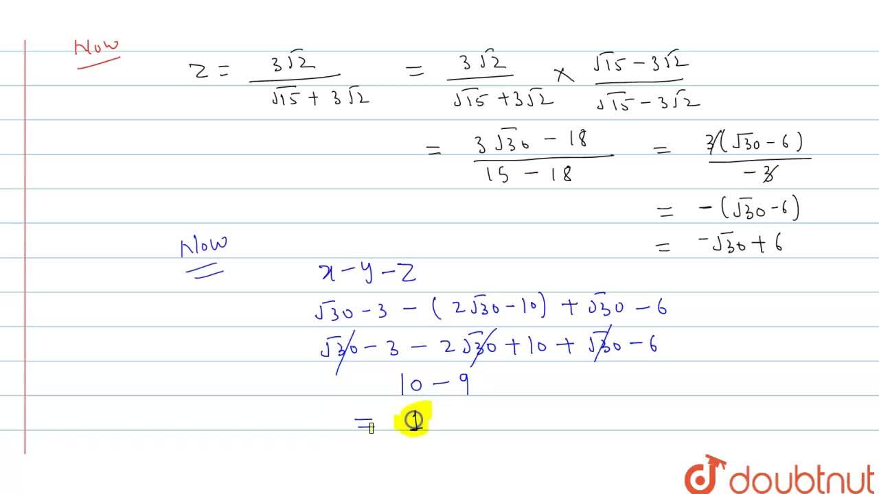 Simplify 7sqrt 3 Sqrt 10 Sqrt 3 2sqrt 5 Sqrt 6 Sqrt 5 3sqrt 2 Sqrt 15 3sqrt 2