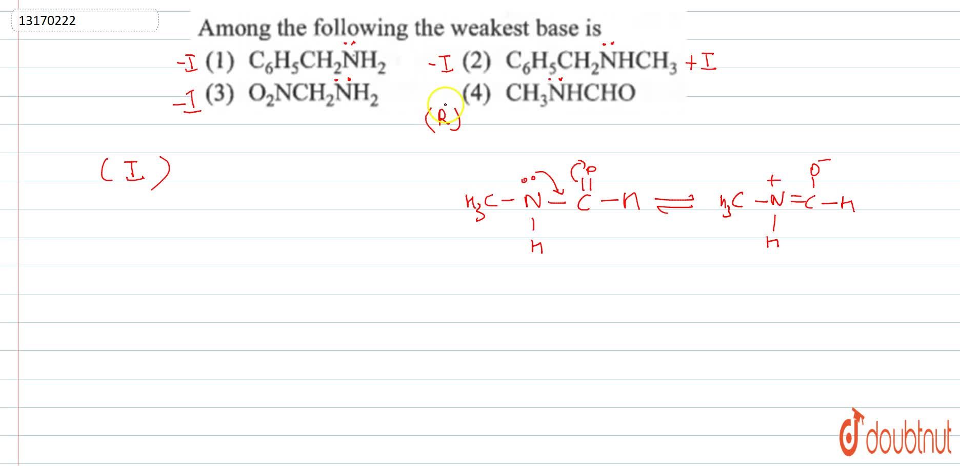 Among The Following The Weakest Base Is . Among The Following The Weakest Base Is .