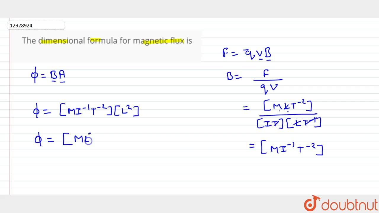 Flux formula magnetic Magnetic Flux