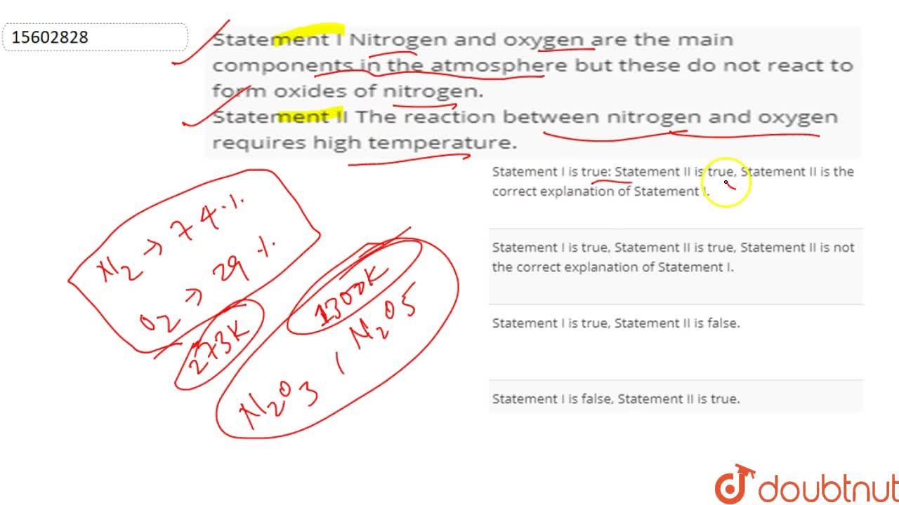 Statement I Is True: Statement Ii Is True, Statement Ii Is The Correct  Explanation Of Statement I. Statement I Is True: Statement Ii Is True, Statement Ii Is The Correct  Explanation Of Statement I.