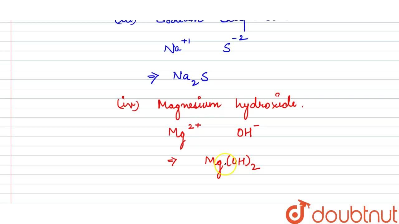 Hydroxide formula magnesium