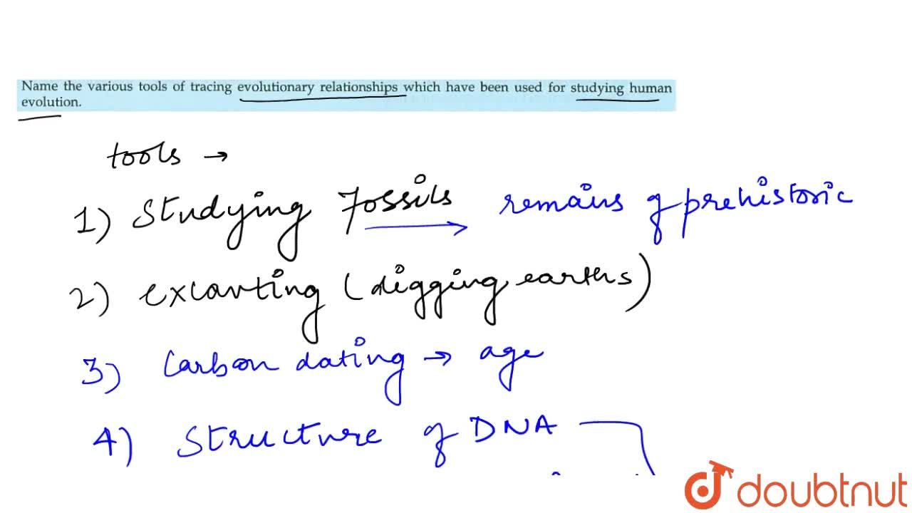 tracing evolutionary relationships